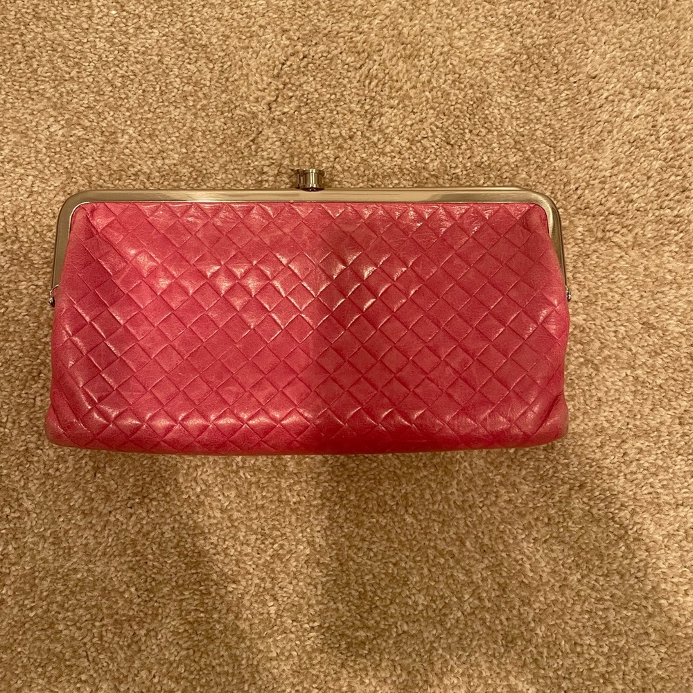 COPY - Hobo wallet - pink leather